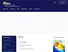 Tablet Screenshot of coca.on.ca