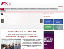 Tablet Screenshot of coca.com.au